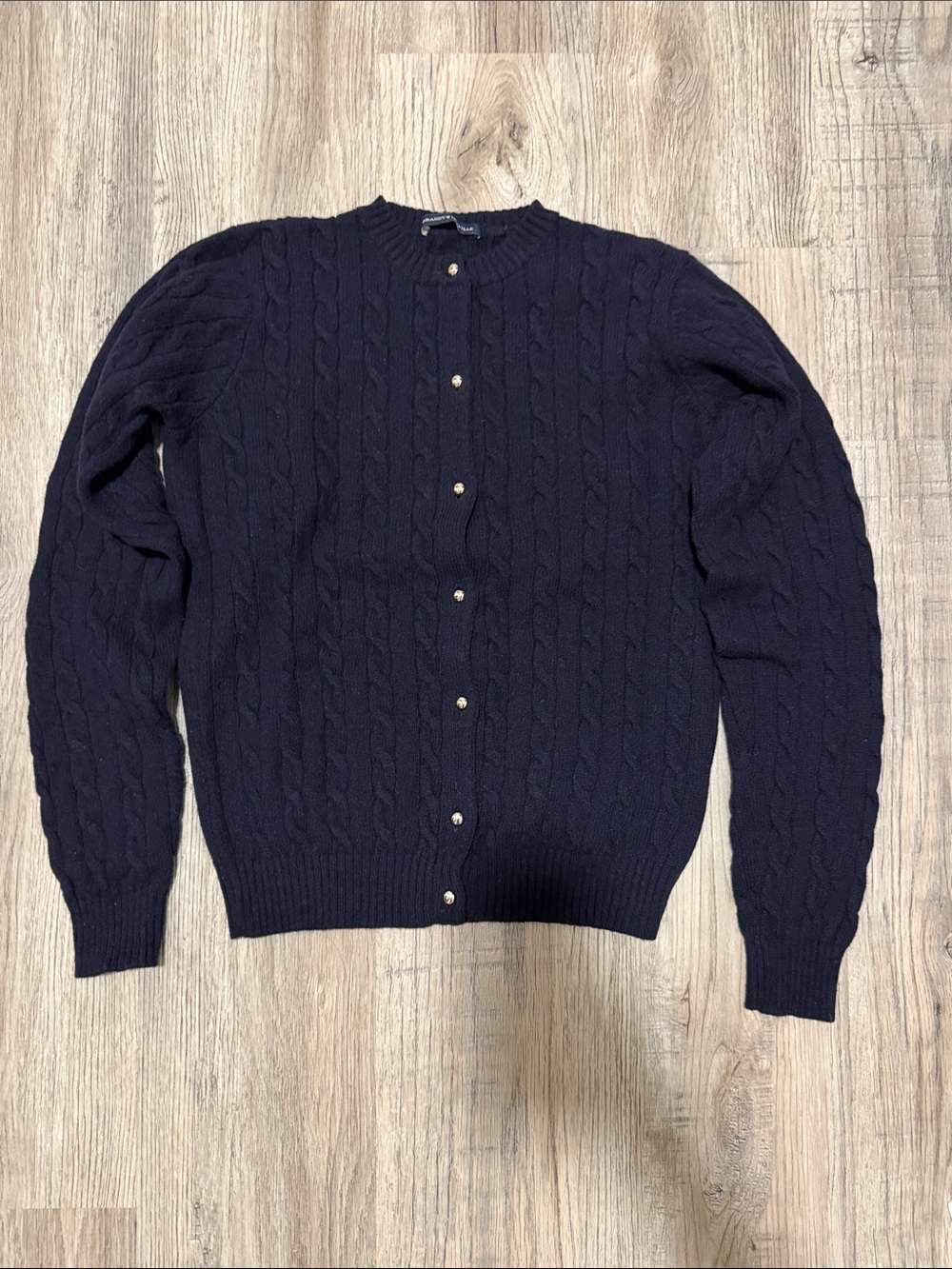 Brandy Melville Navy Blue Wool Cardigan